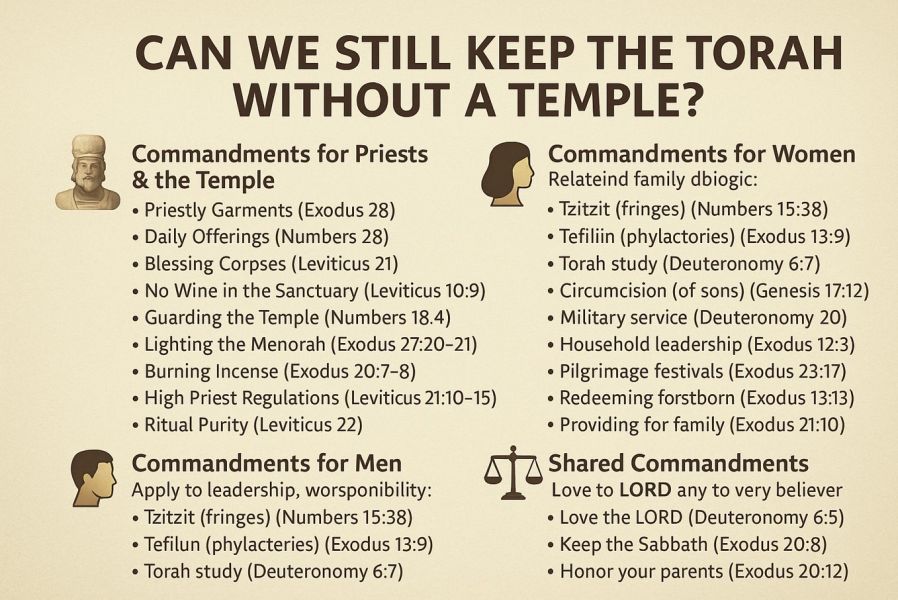 No Temple No Torah Argument?