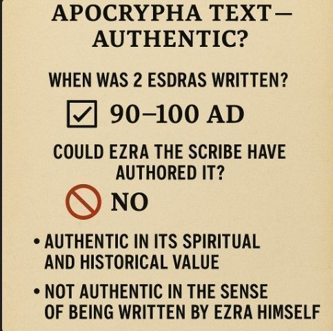 2 Esdras Apocrypha Text Authentic?